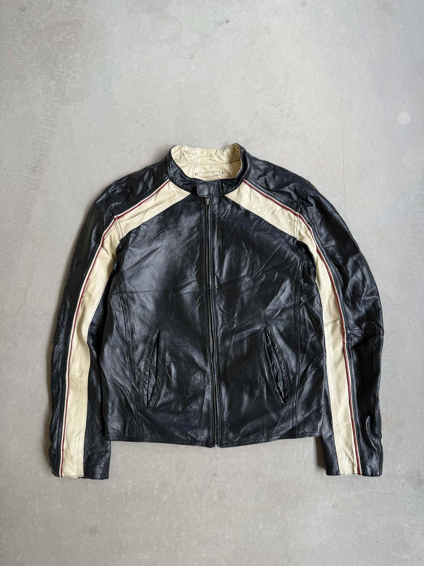 Vintage Wilsons Leather Moto Racing Leather Jacket - S