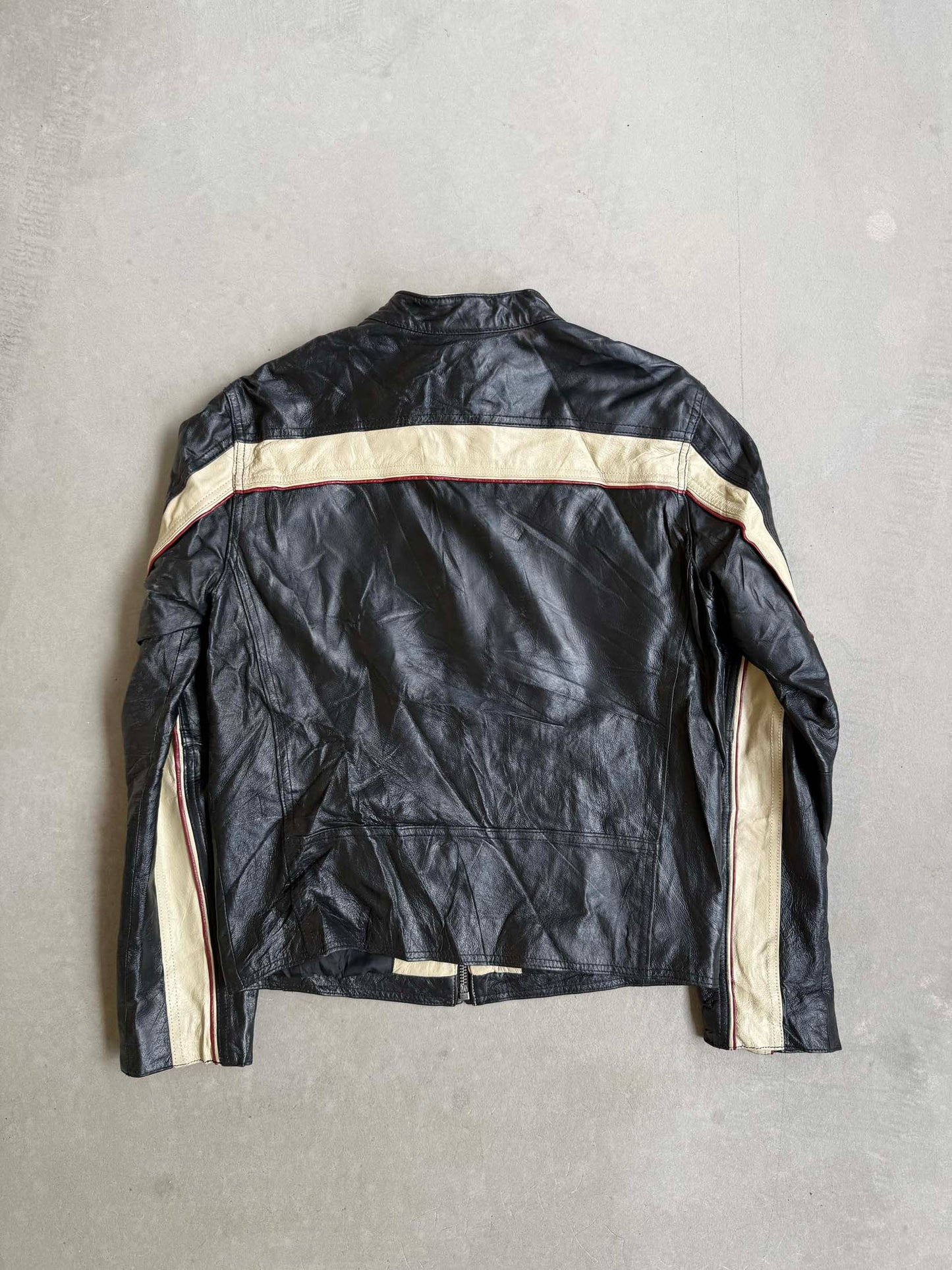 Vintage Wilsons Leather Moto Racing Leather Jacket - S