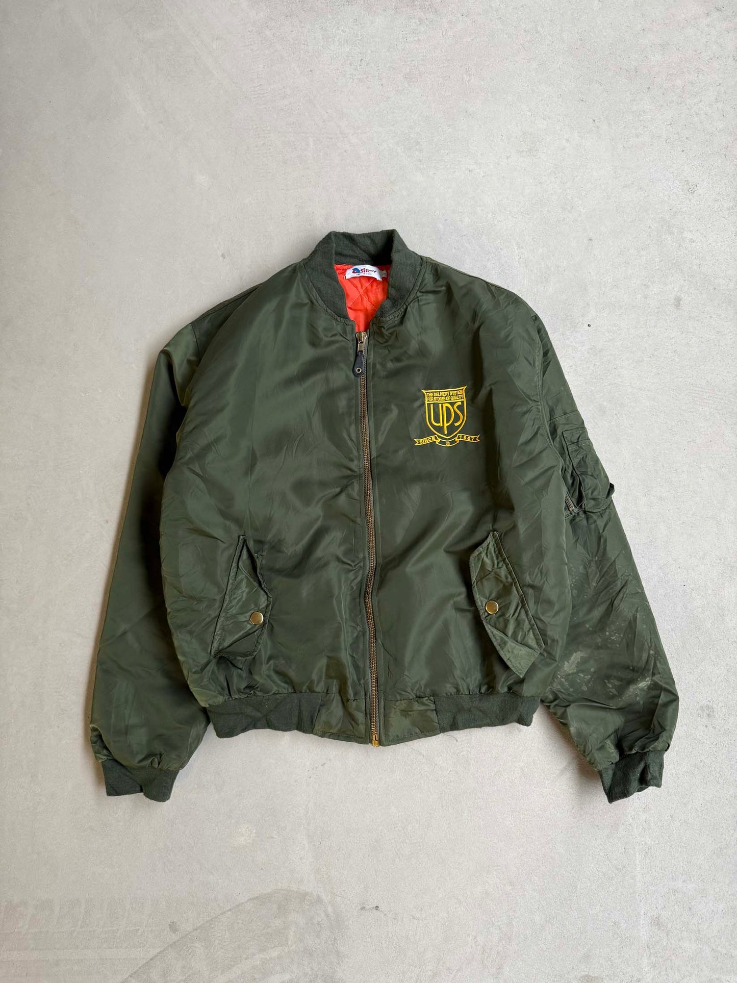 Vintage UPS Bomber Jacket - L