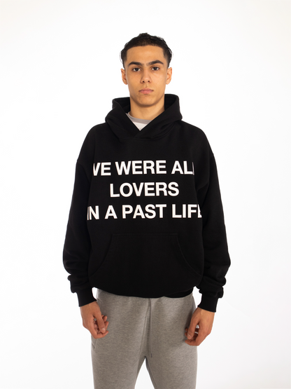 LOVERS BOXY HOODIE BLACK
