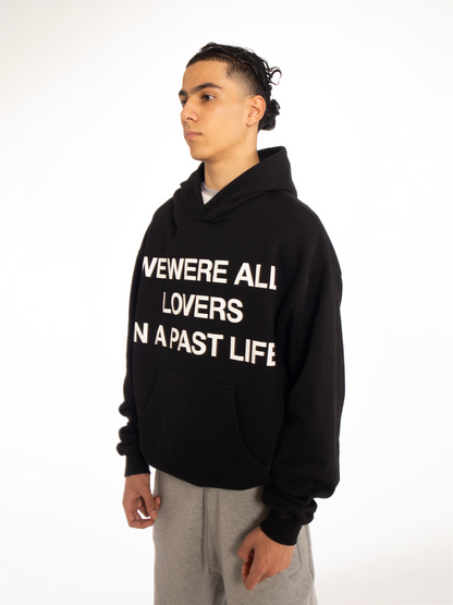 LOVERS BOXY HOODIE BLACK