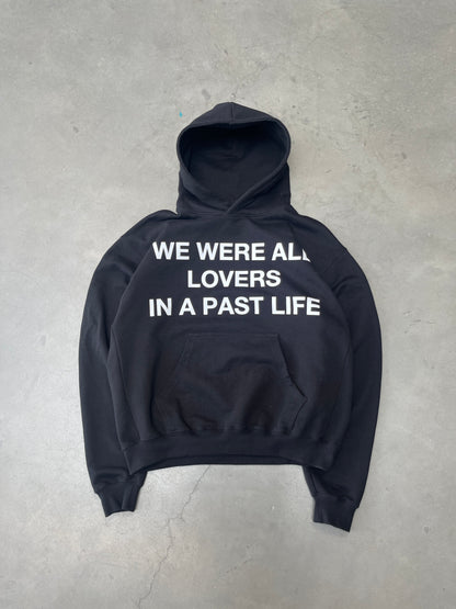 LOVERS OVERSIZED HOODIE - BLACK