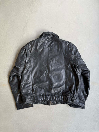 Vintage Winlit New York Bomber Leather Jacket - XL