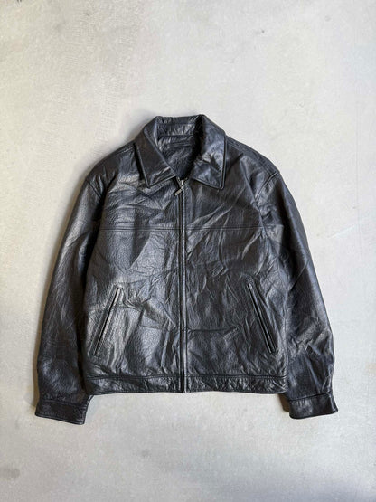 Vintage Roundtree & Yorke Boxy Fit Leather Jacket - L