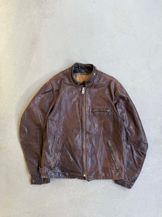Vintage Schott Boxy Fit Leather Jacket - L