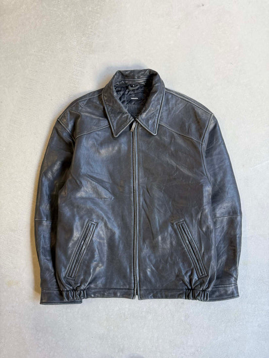 Vintage Lambskin Boxy Leather Jacket - L