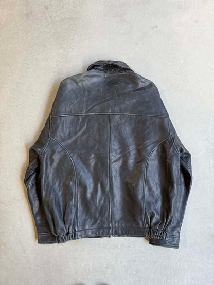 Vintage Lambskin Boxy Leather Jacket - L