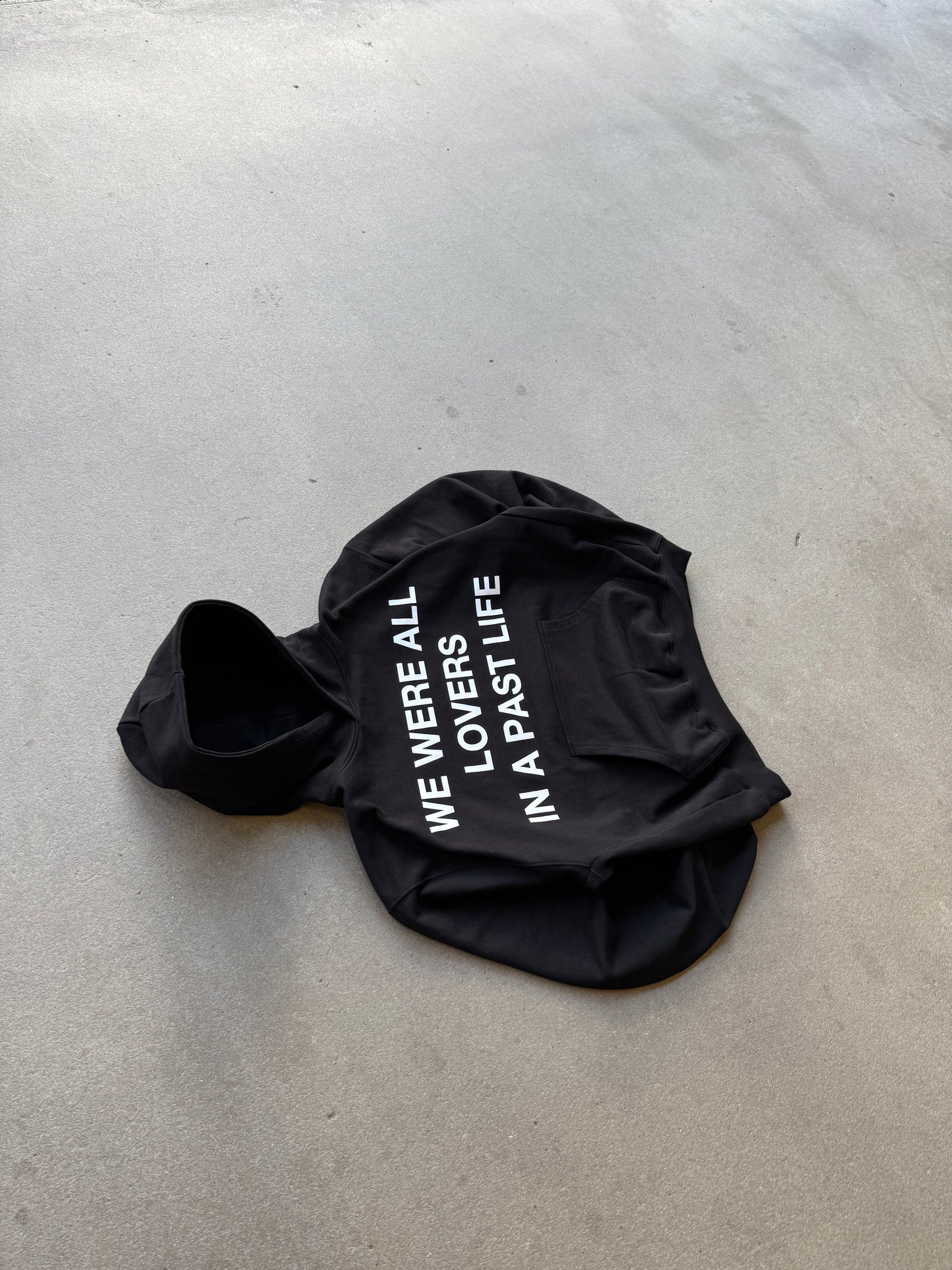 LOVERS BOXY HOODIE BLACK