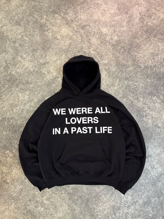 LOVERS BOXY HOODIE BLACK