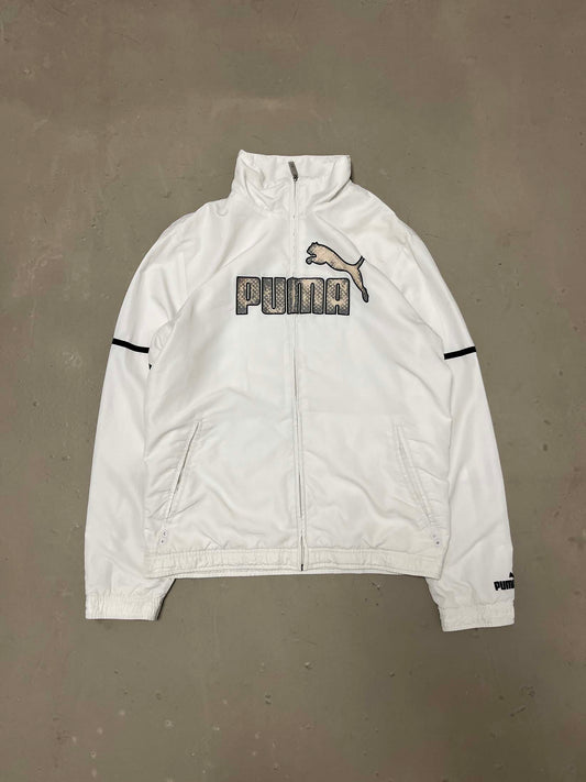 Vintage Puma white trackjacket - S