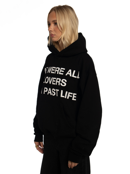 LOVERS BOXY HOODIE BLACK