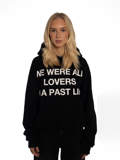 LOVERS BOXY HOODIE BLACK